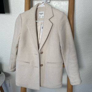 Abercrombie & Fitch Wool-Blend Blazer Coat